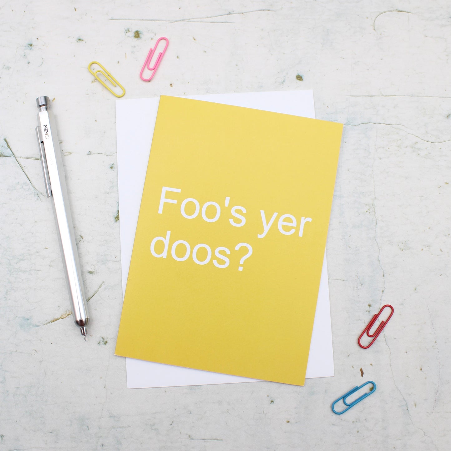 Foos yer Doos? card