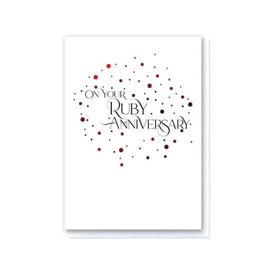 Ruby Anniversary card