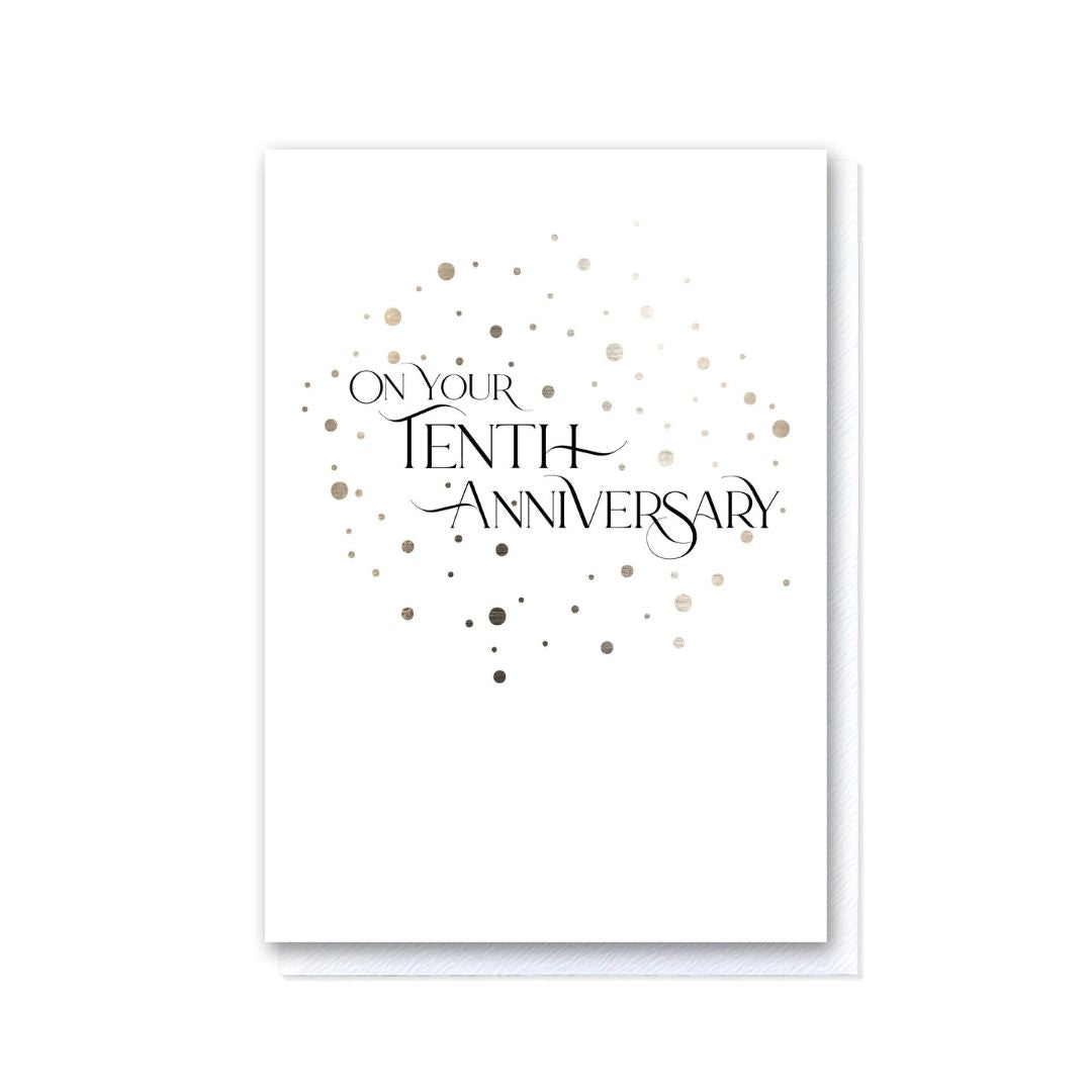 Tenth Anniversary card