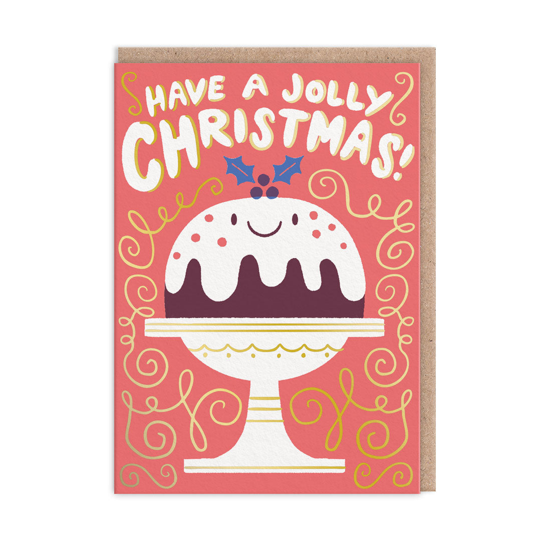 Jolly Christmas Pudding card