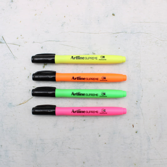 Artline Supreme Highlighters - 4 colours