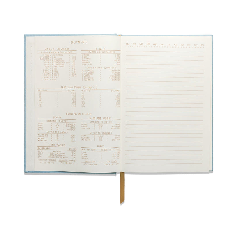 Suedette Blue Journal - Arch Dot
