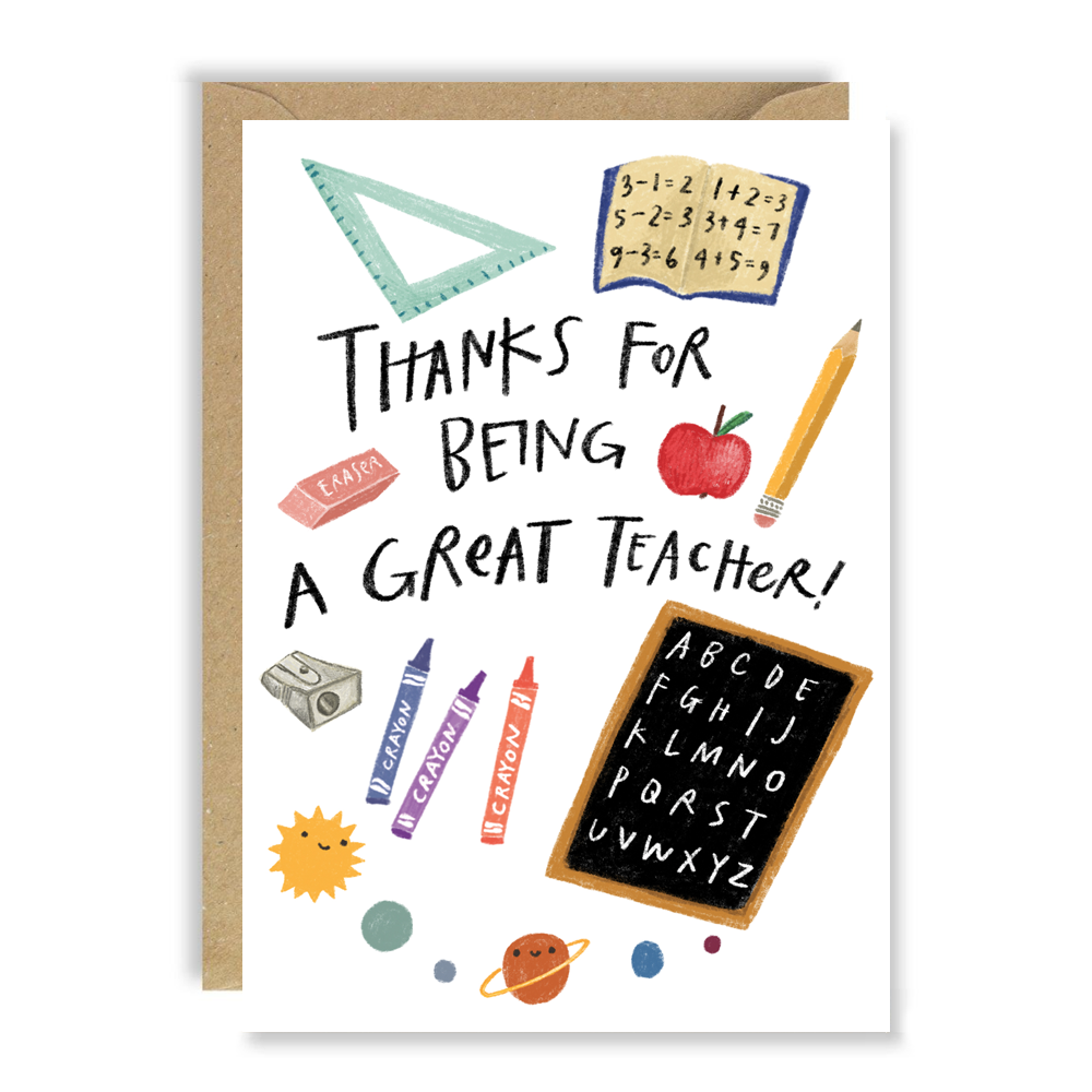 Thanks Great Teacher card