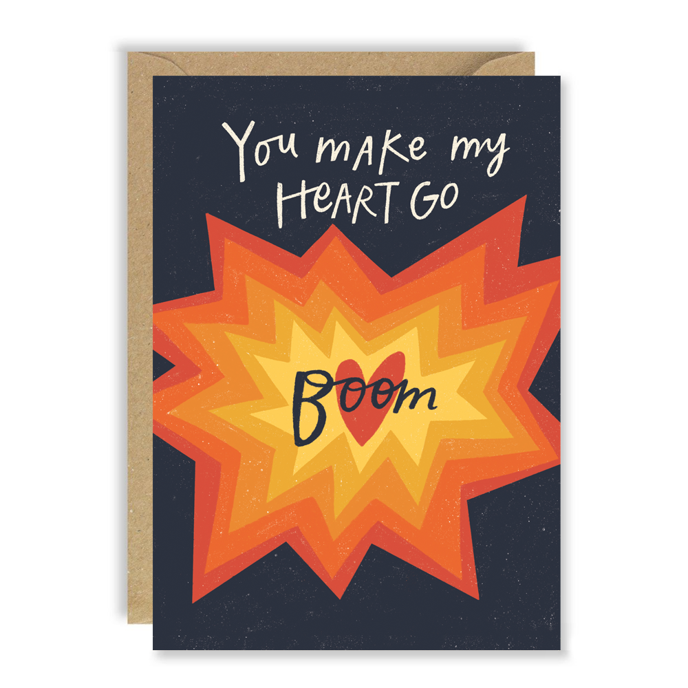 You make my heart go boom card