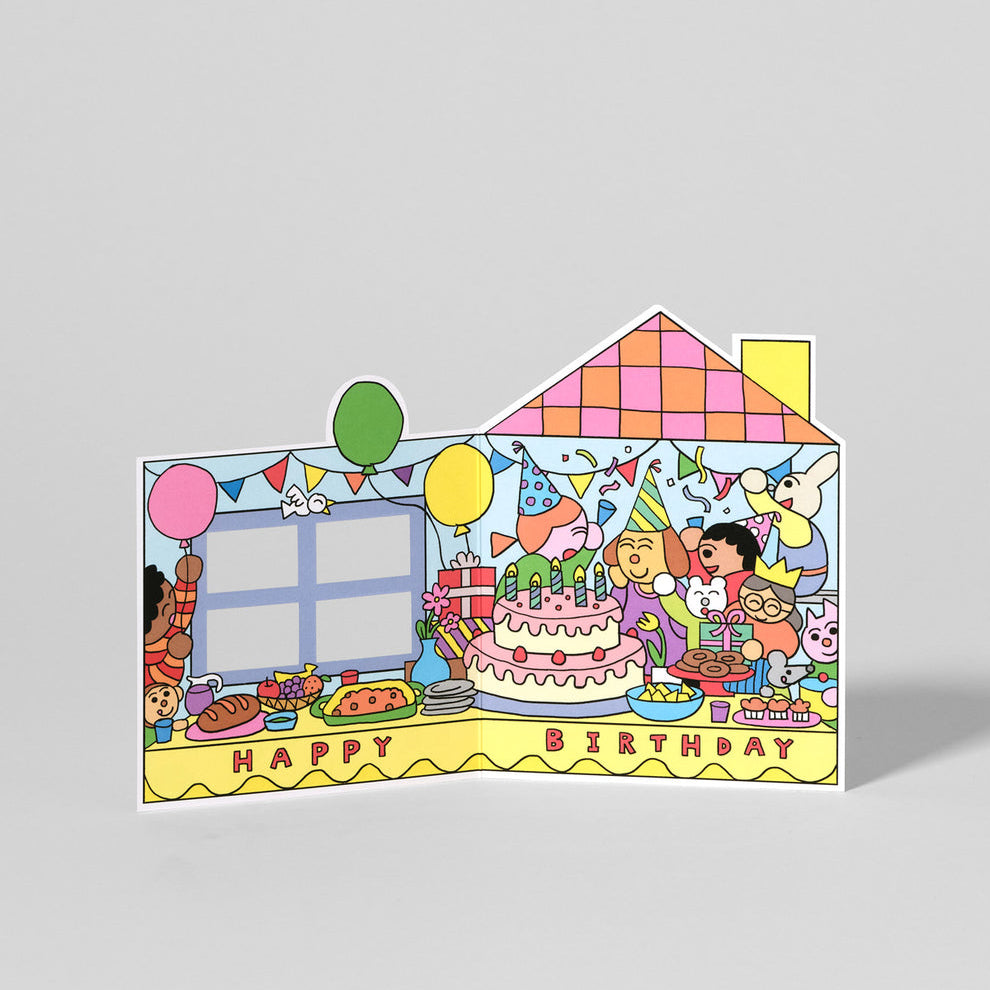 Birthday House Party Card