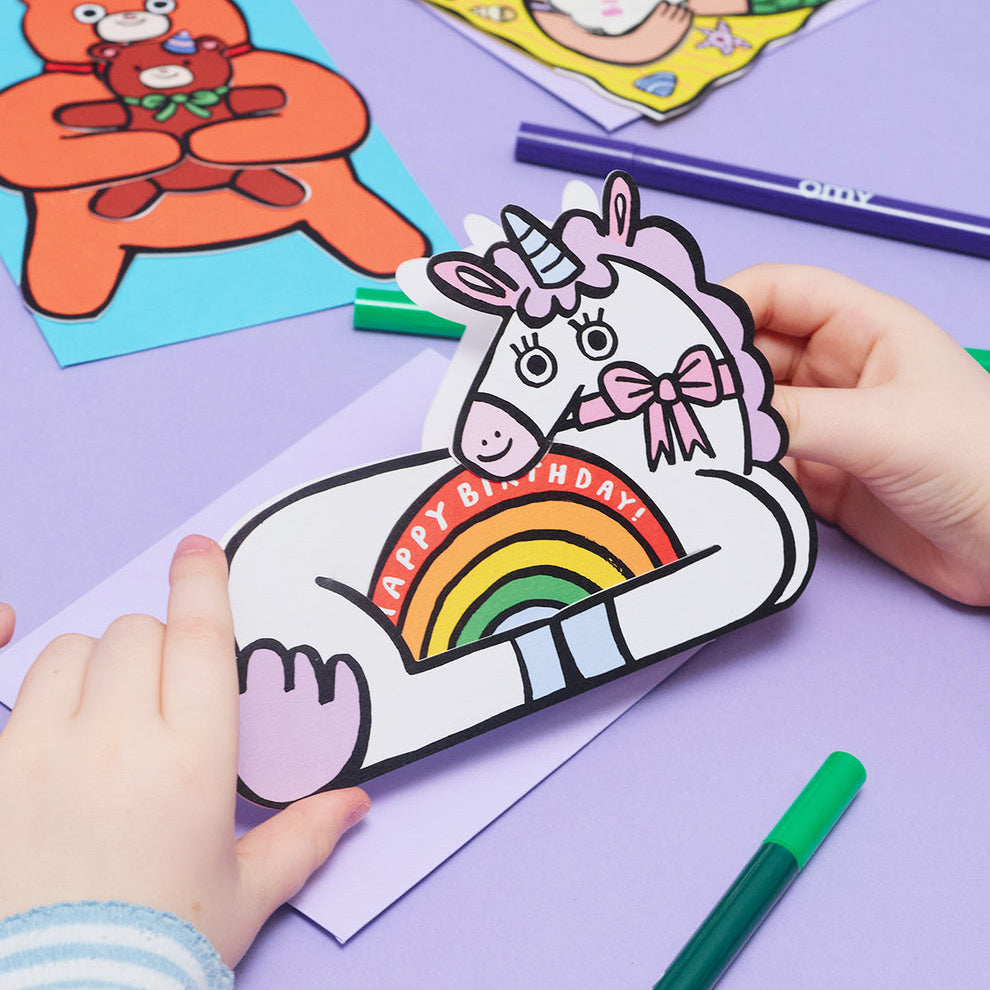 Unicorn with Mini Card