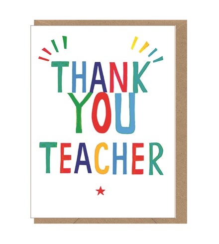 Thank You Teacher Mini Card