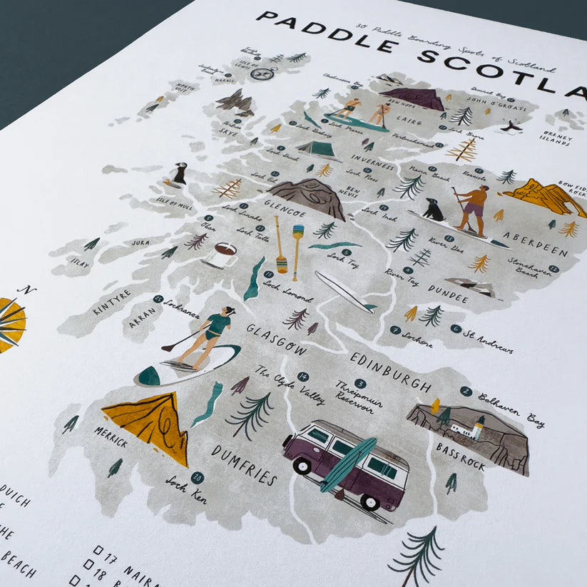 Paddle Scotland A3 Map Checklist