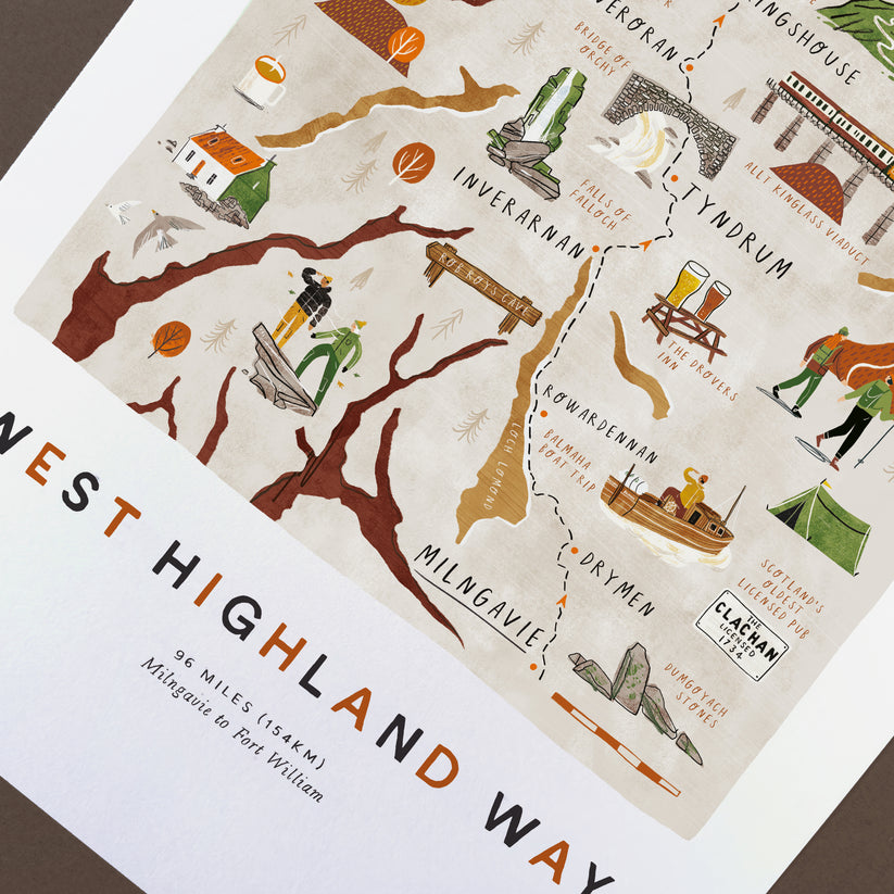 West Highland Way A3 Map