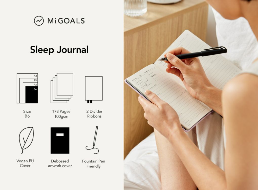 MiGoals | Sleep Journal B6 Teal Green