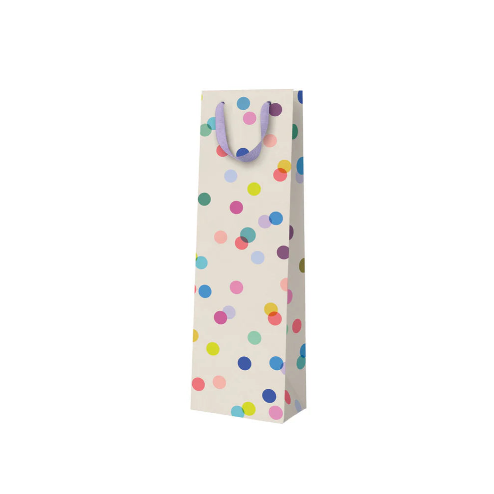 Colourful Polka Dot Bottle Bag