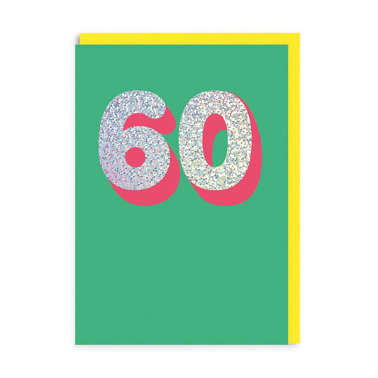 Sparkly 60 Card