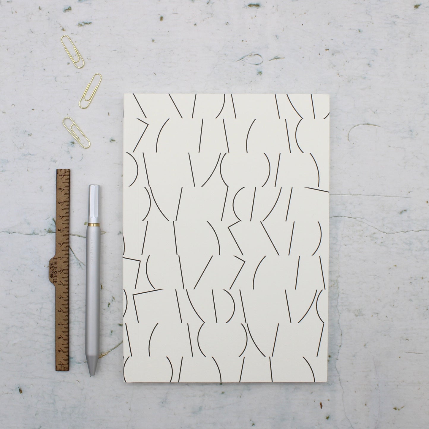 Ola A5 White Lines Notebook - Plain