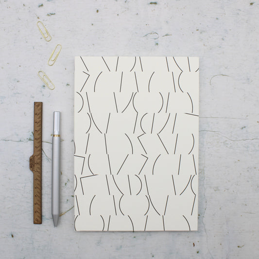 Ola A5 White Lines Notebook - Plain