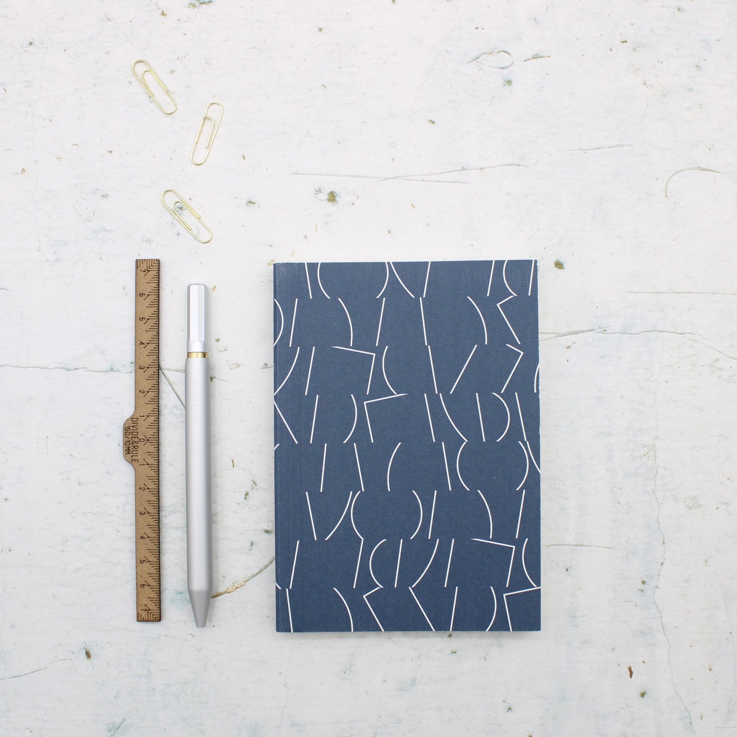 Ola A6 Blue Lines Notebook - Plain