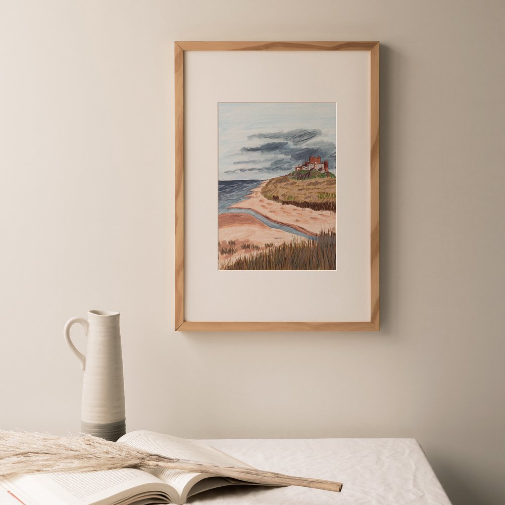 Bamburgh Castle, Northumberland - A4 Print