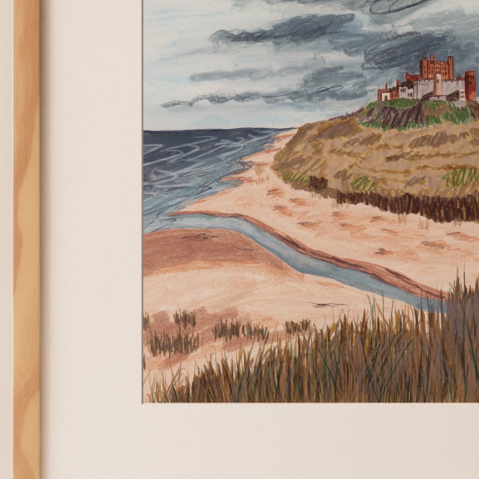 Bamburgh Castle, Northumberland - A4 Print