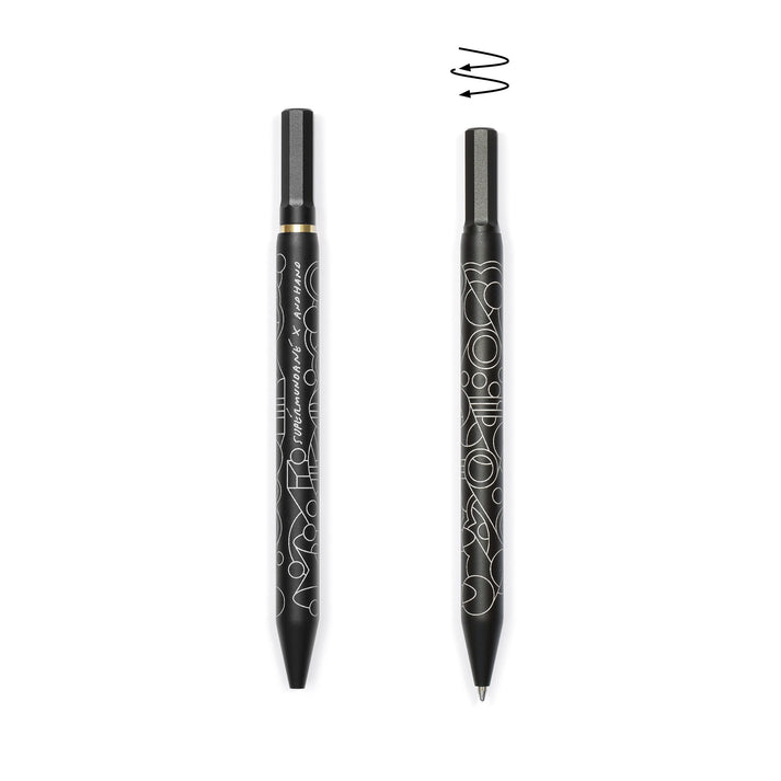 An artists edition And Hand Pen in black from the Pencil Me In stationery shop.