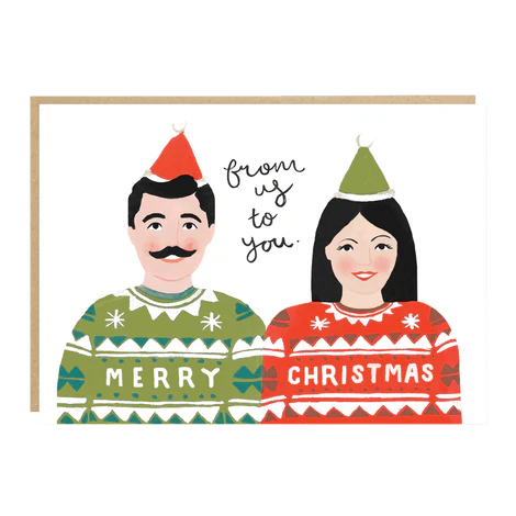 Christmas Jumper couple card