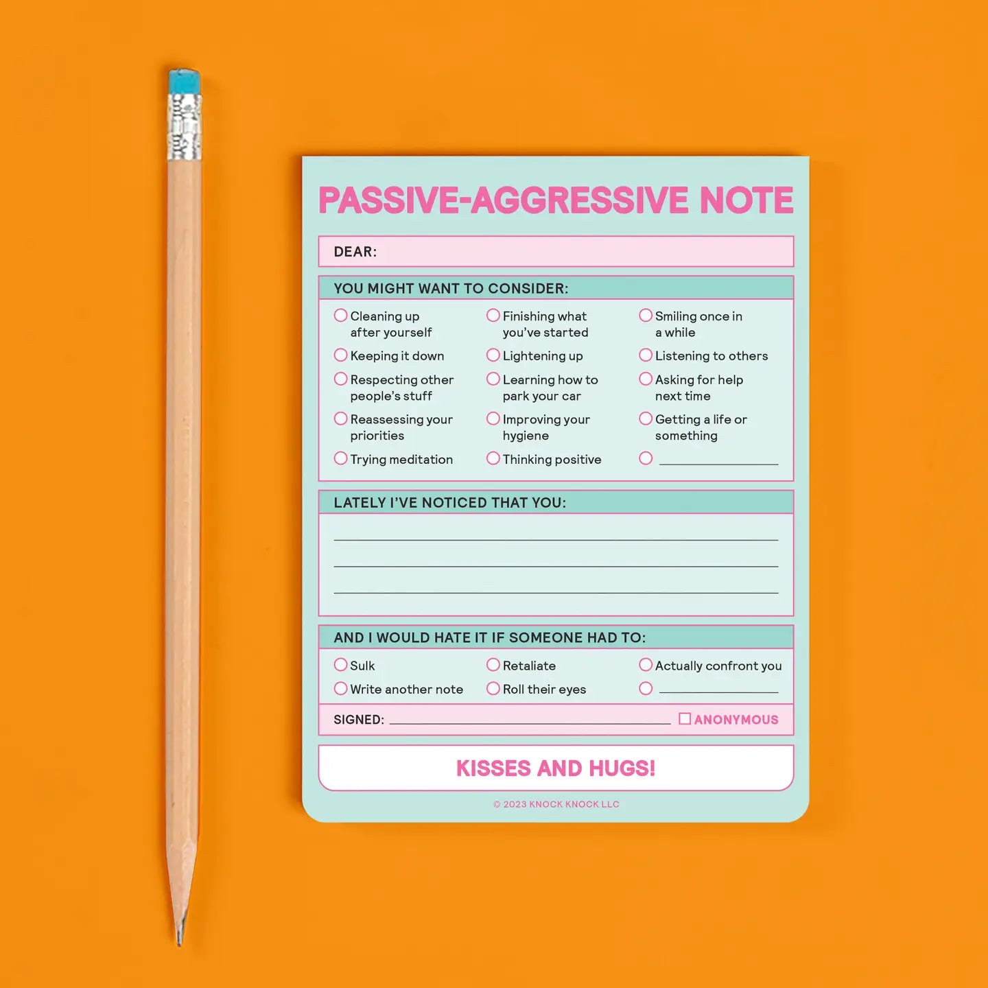 Passive Aggressive Nifty Note pad