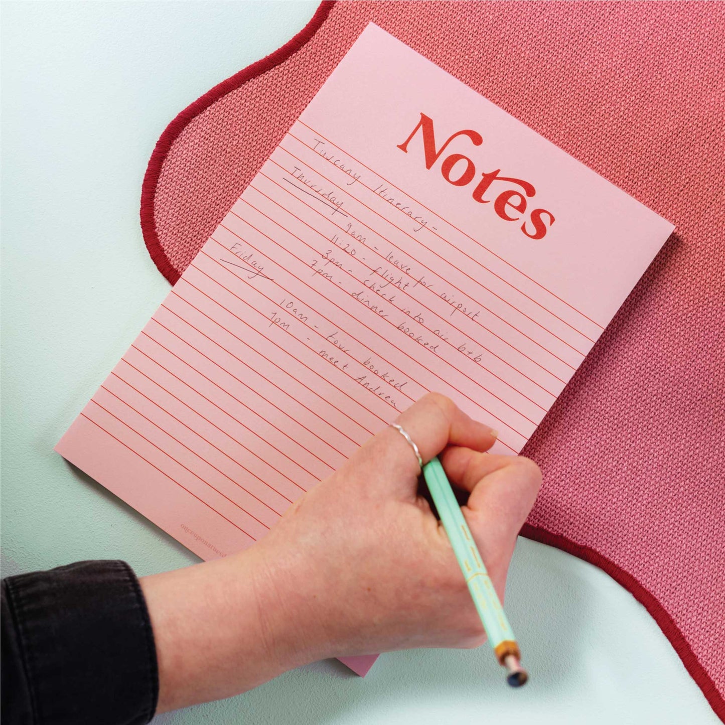 Pink & Red A5 Notepad
