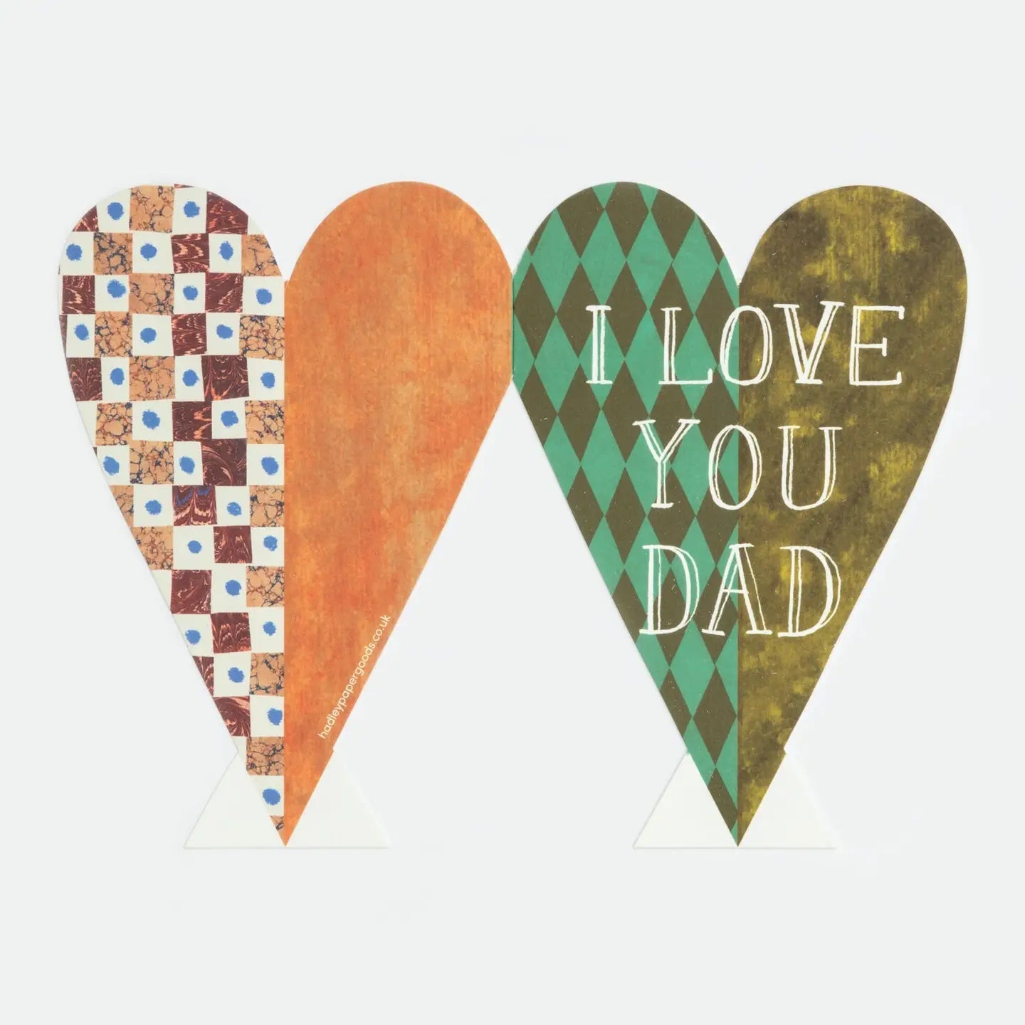 I Love You Dad Heart card