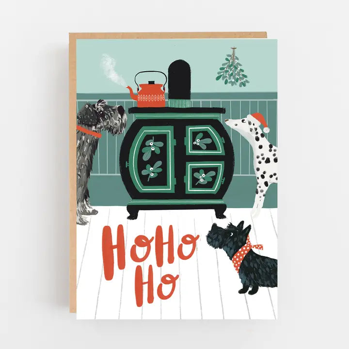 Ho Ho Ho dogs & Stove card