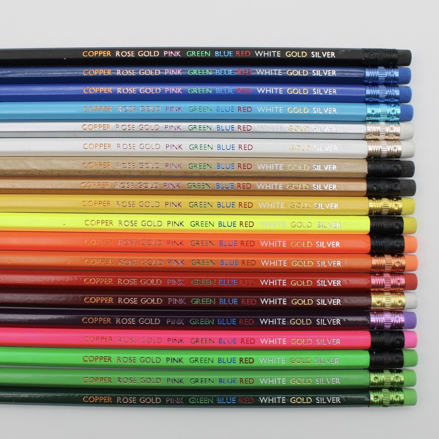 Personalised boxed set of 4 pencils - Same Phrase