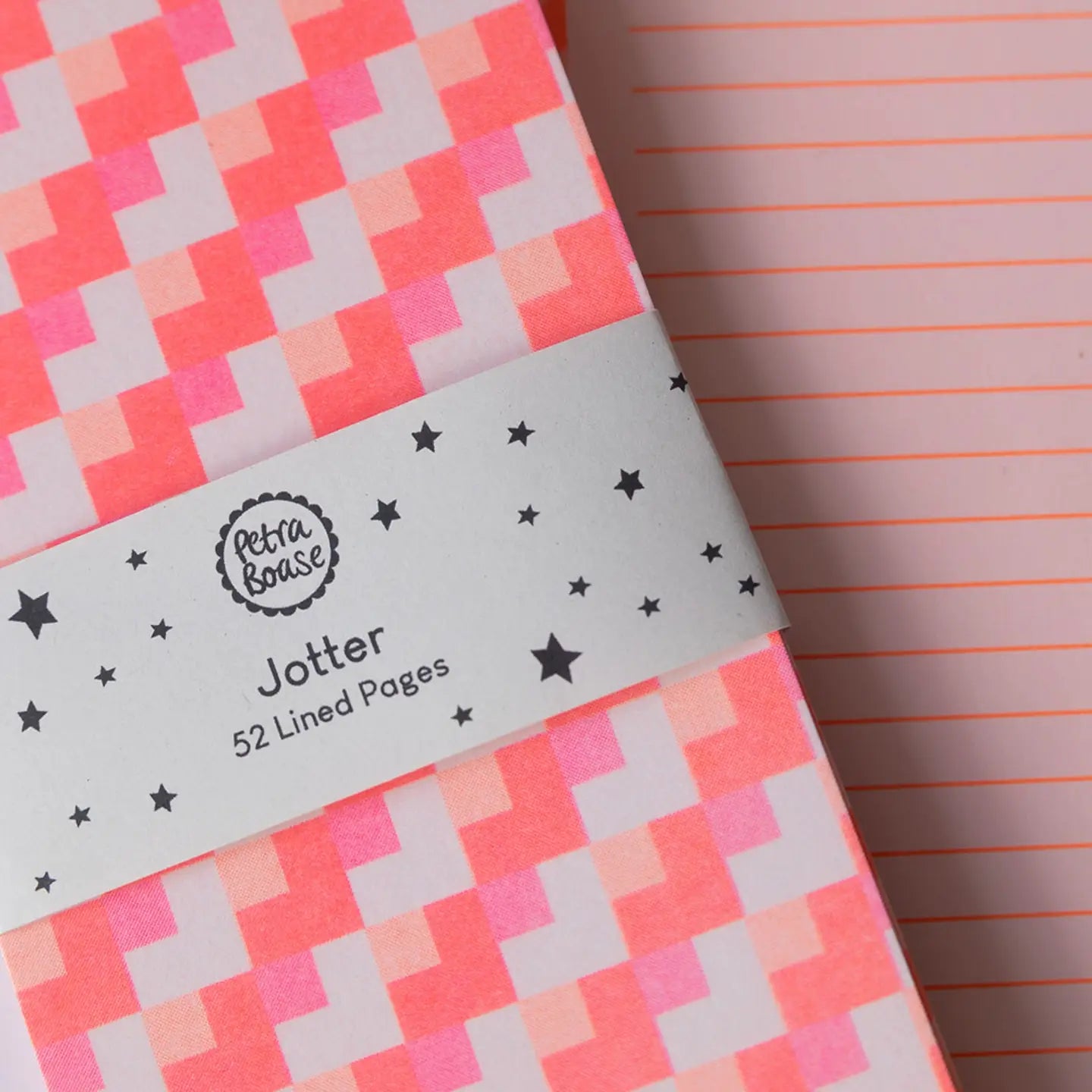 Riso jotter/list pad - pink