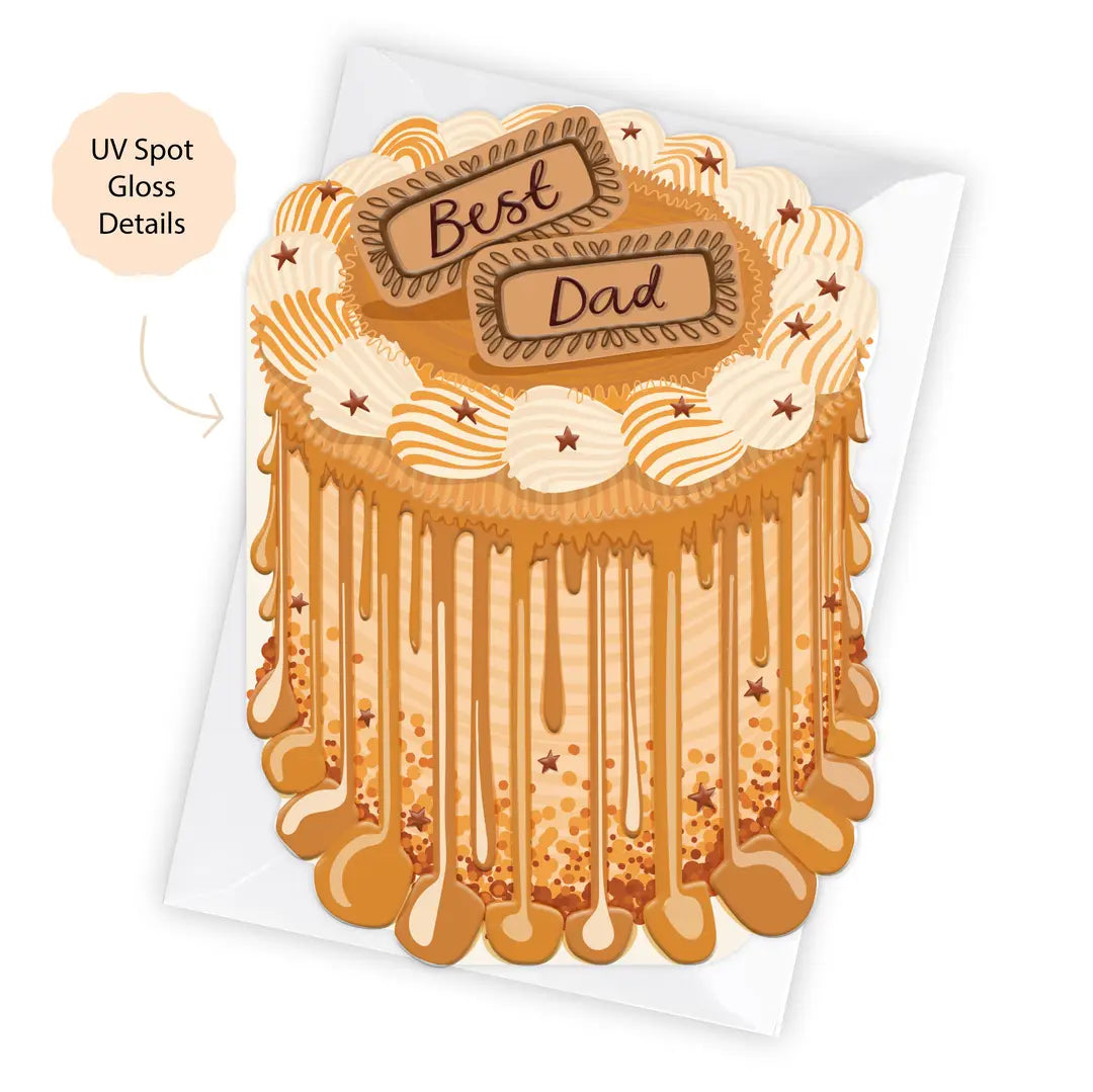 Best Dad cake card