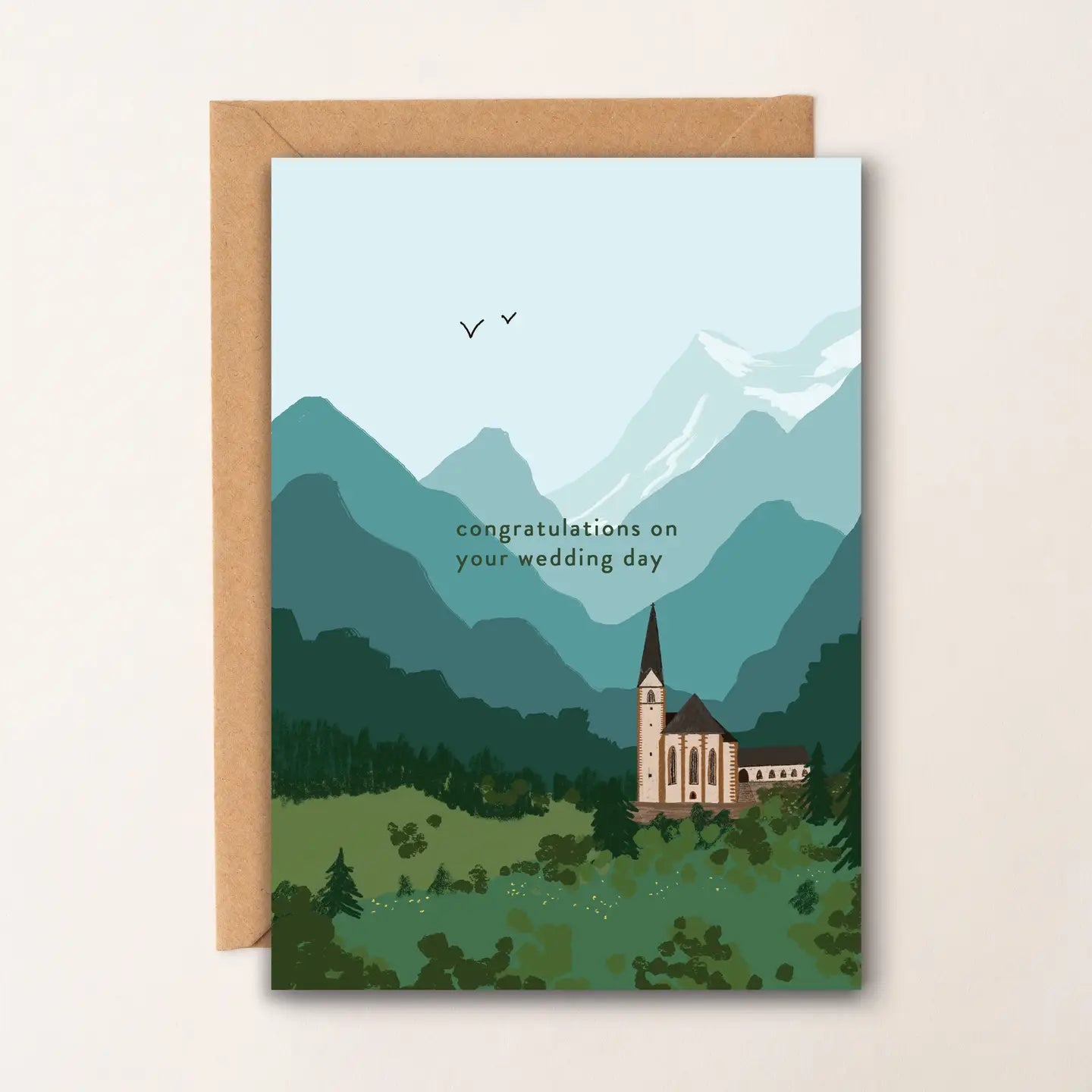 Wedding Day Church Card