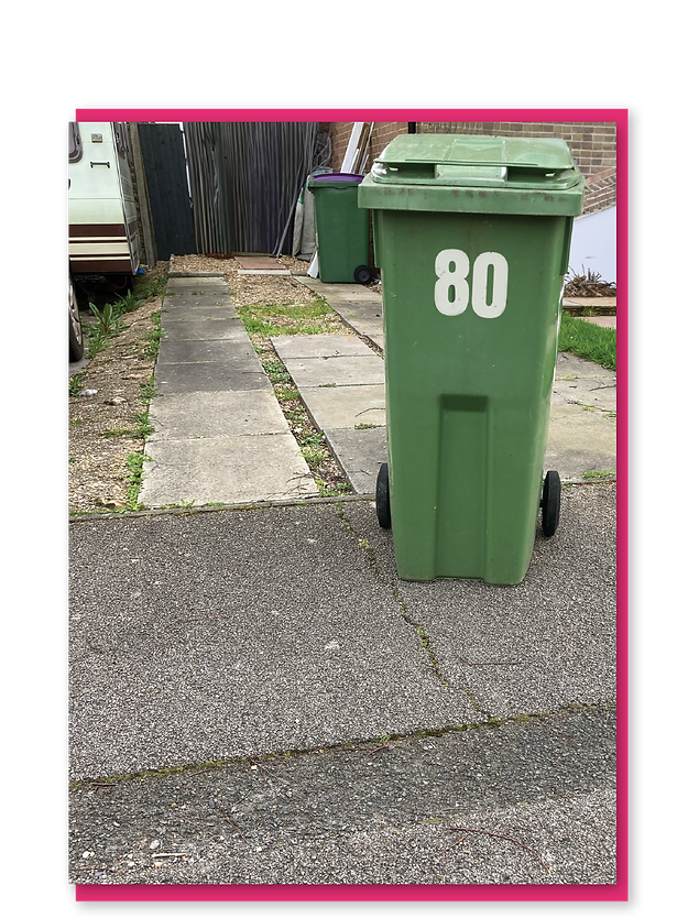 It's Bin ages 80 Birthday card