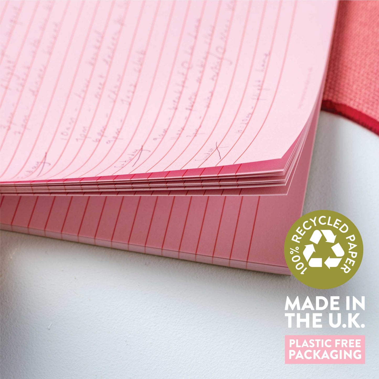 Pink & Red A5 Notepad