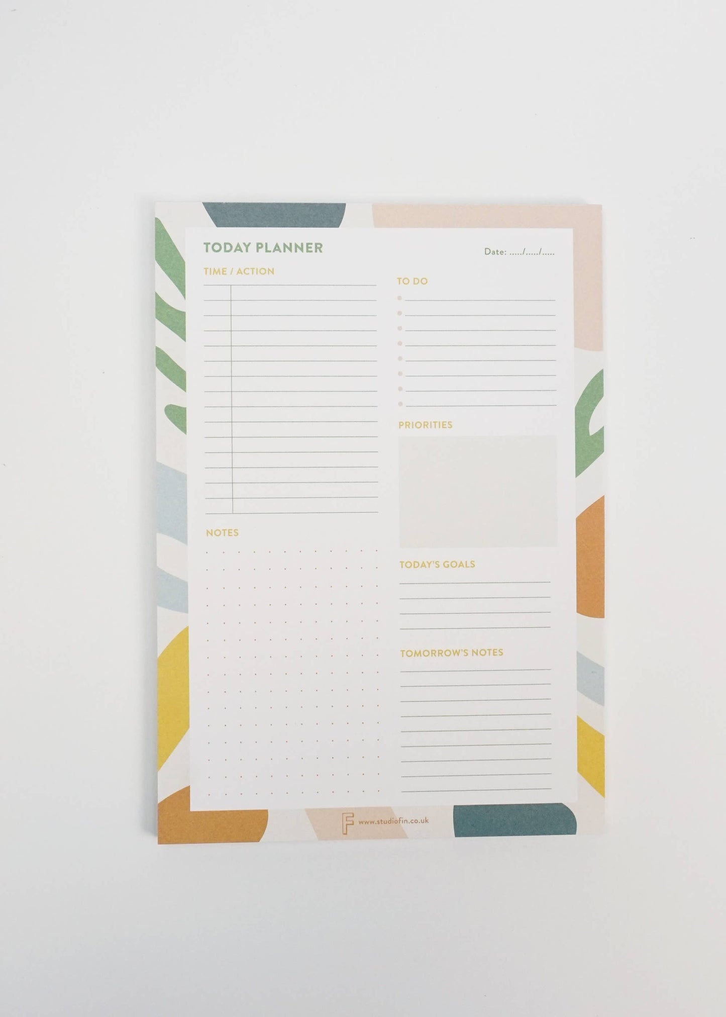 A5 Daily Planner Pad