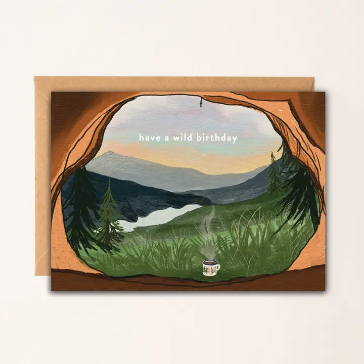 Wild Camping Birthday Card