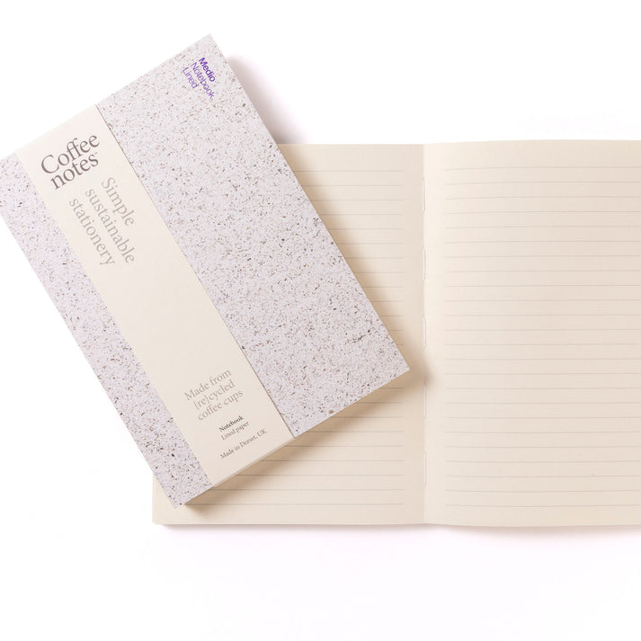 A layflat notebook with seaweed cover from the Pencil Me In stationery shop.