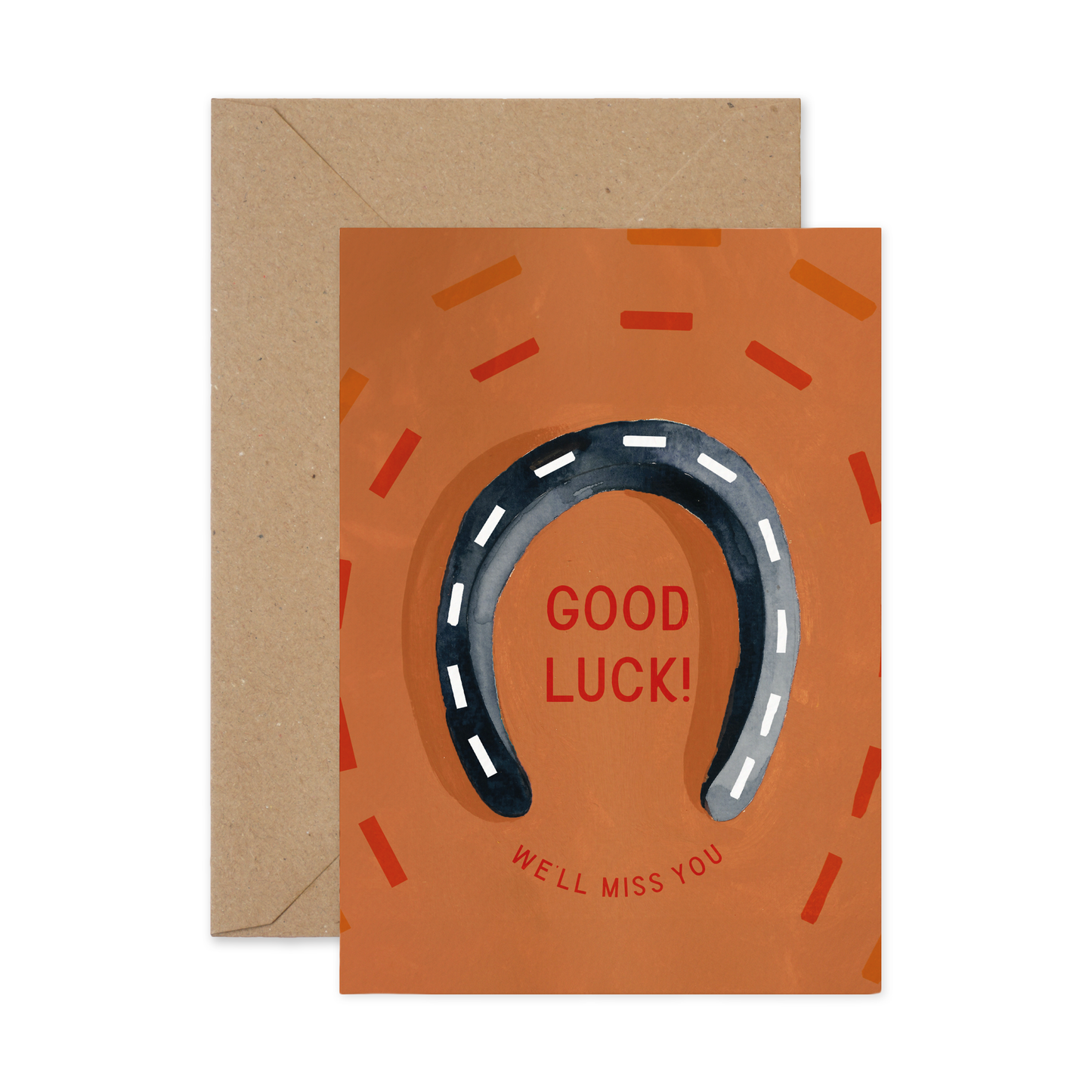 Good Luck Horseshoe Card