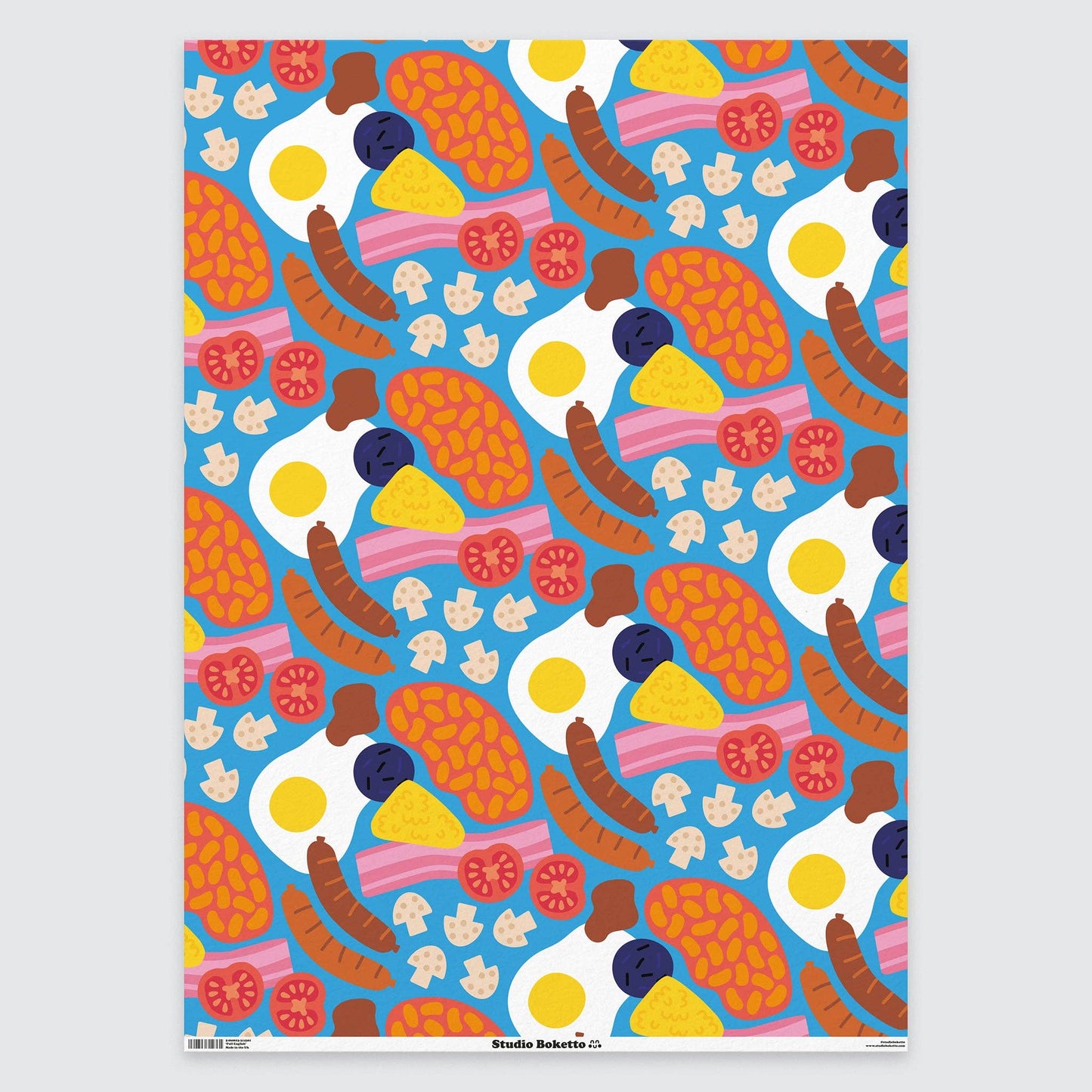 Full English Pattern Gift Wrap