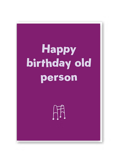 Old Person card