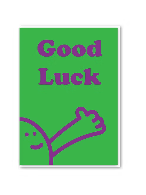 Good Luck card