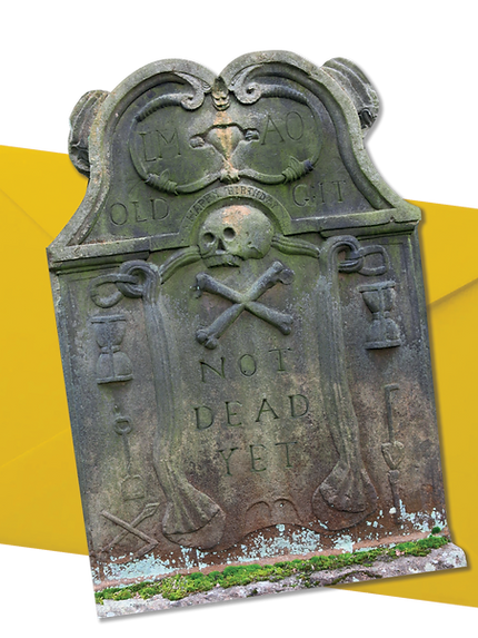 Gravestone card