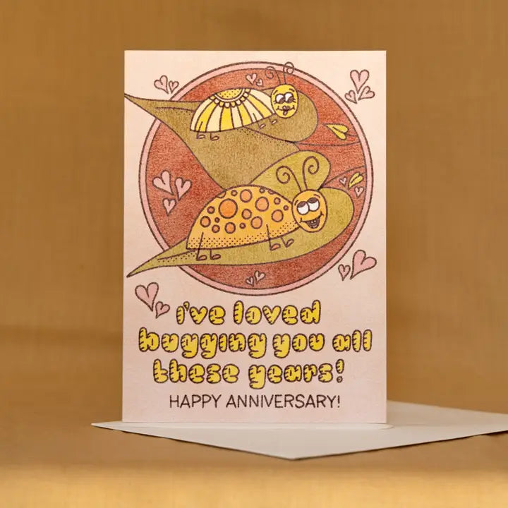 Bugging You Anniversary Card