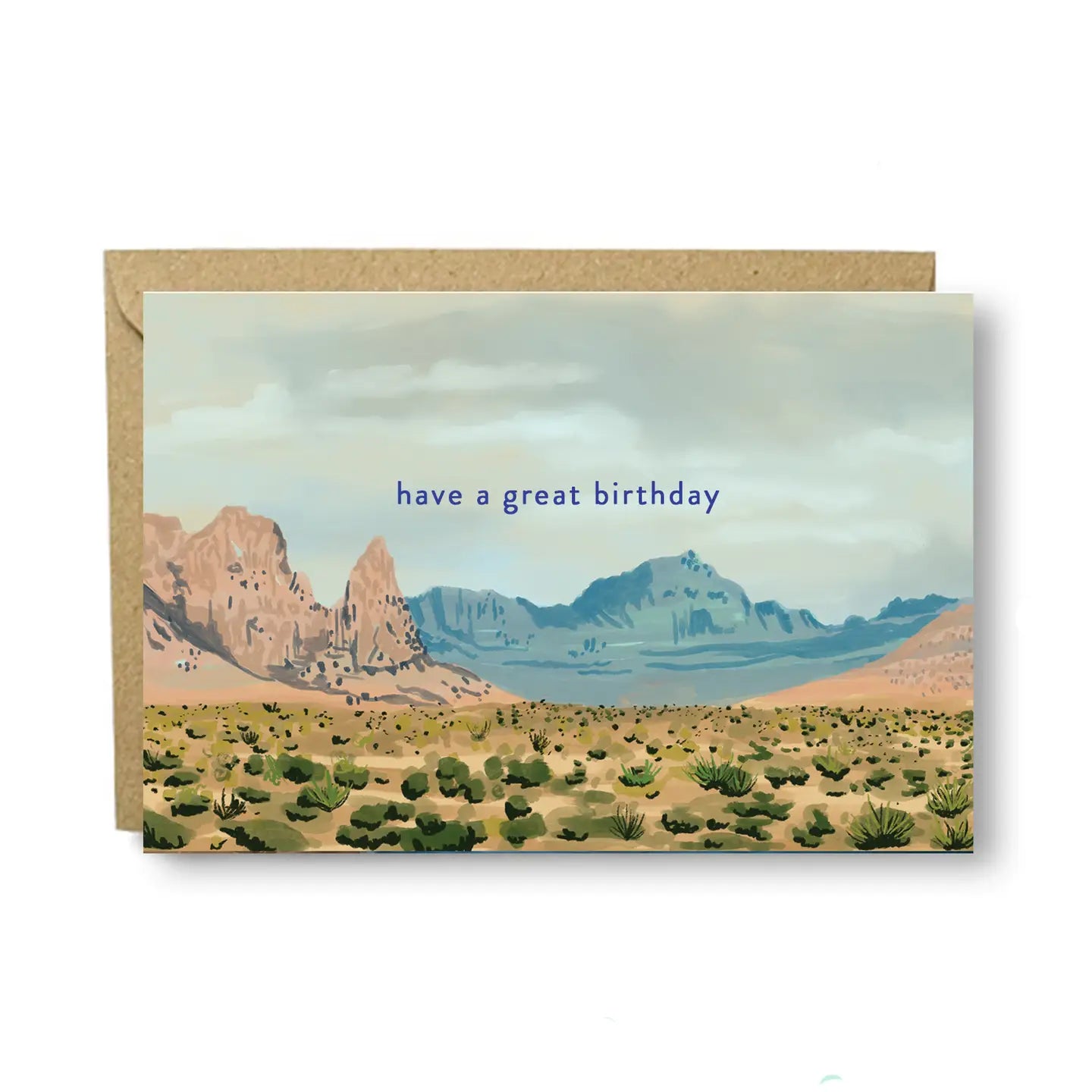 Nevada Desert Birthday Card