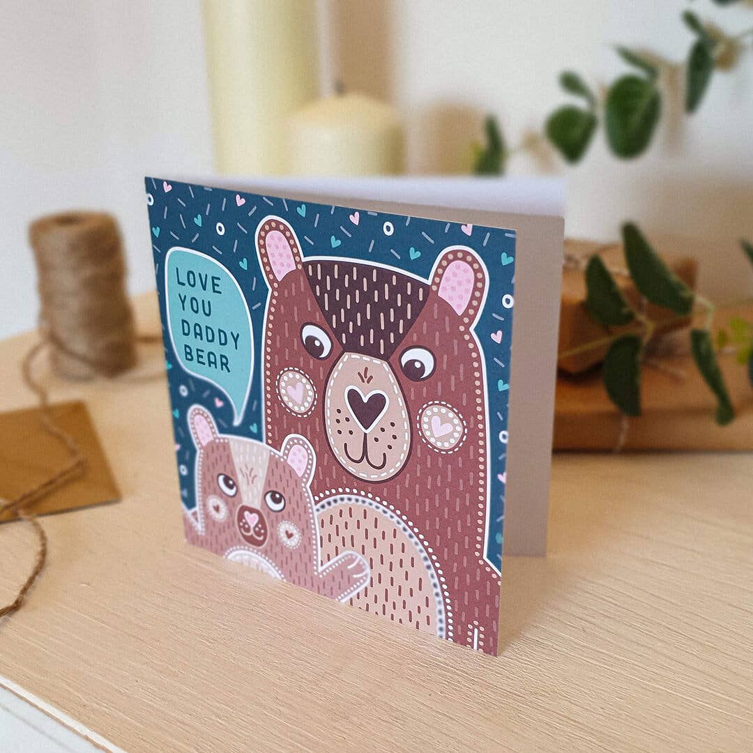 Cute 'Love You Daddy Bear' Father's Day Card