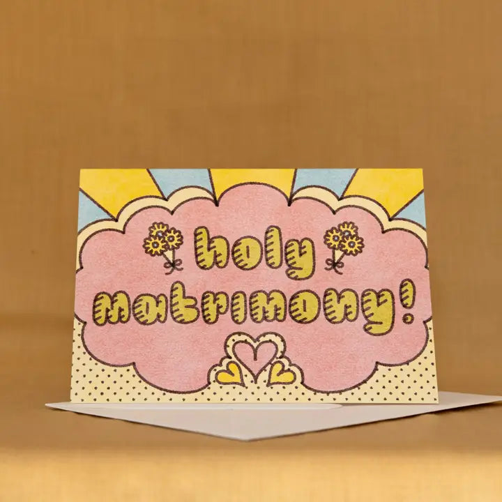Holy Matrimony Wedding Card
