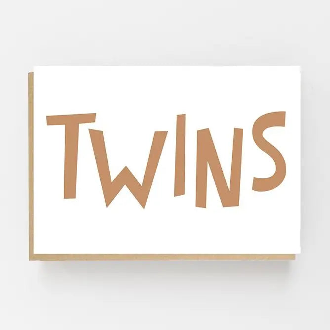 Twins Baby Card