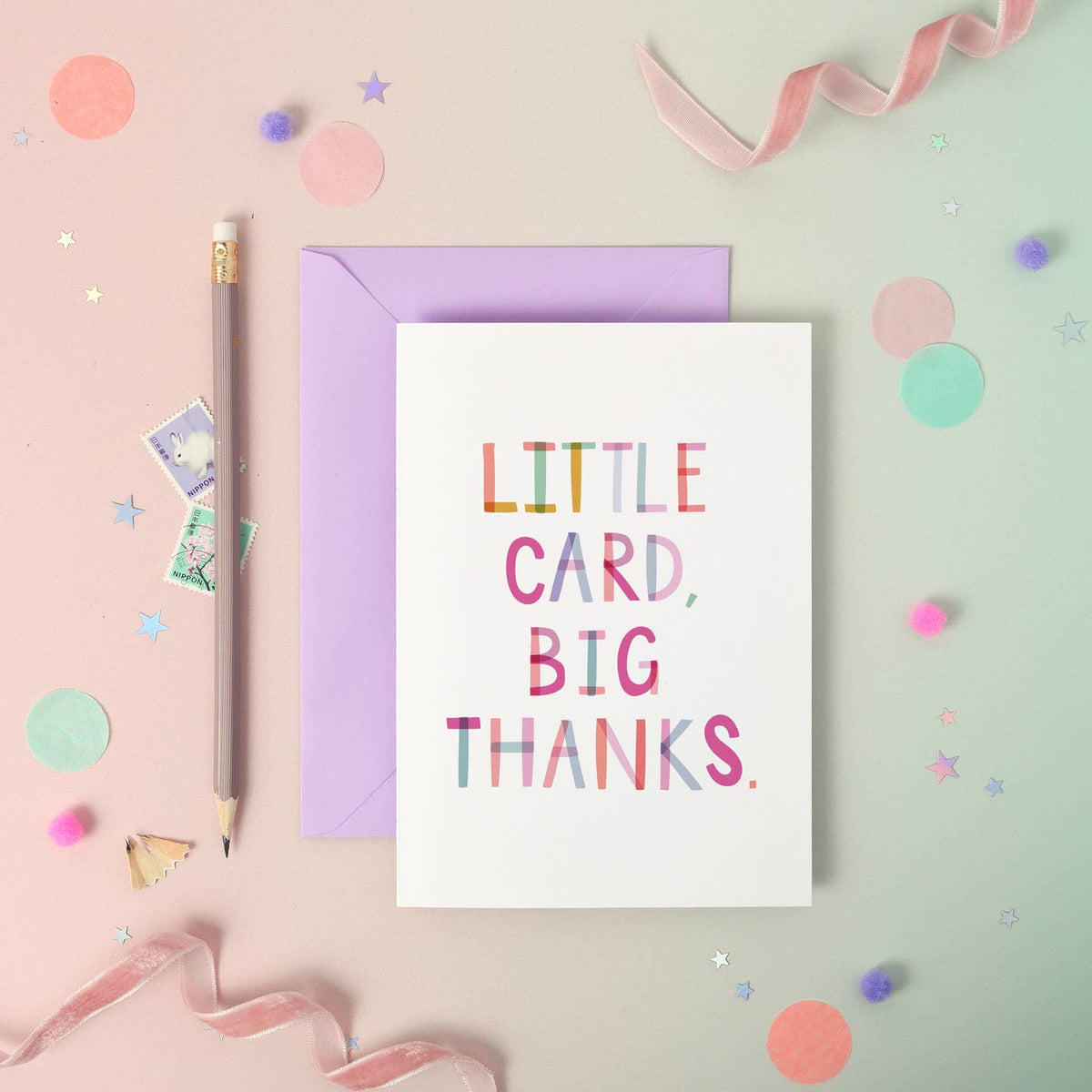 Little Card, Big Thanks card