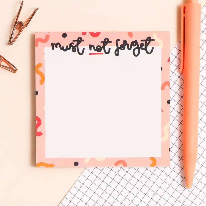 A colourful memo pad from the Pencil Me In stationery shop.