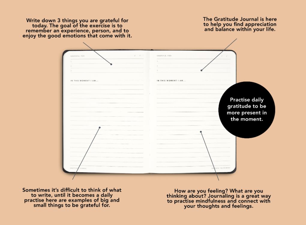 MiGoals | Gratitude Journal B6 Coral