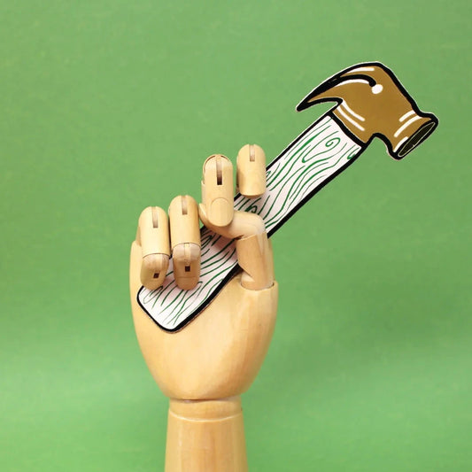 Hammer leather bookmark
